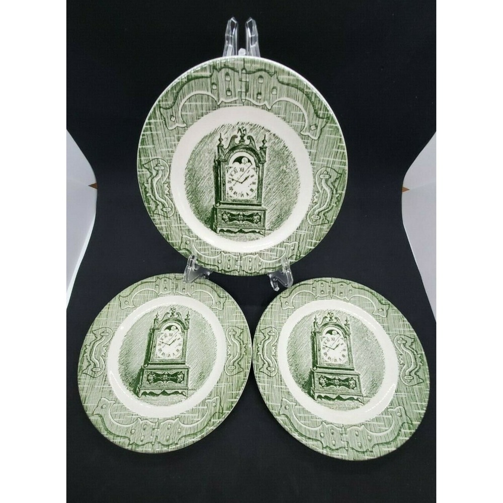 3 Vintage Royal China The Old Curiosity Shop 6.5" Bread & Butter Plates - Picture 2 of 9